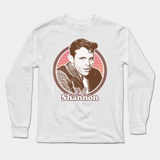 Del Shannon /// Retro Style Fan Art Design Long Sleeve T-Shirt